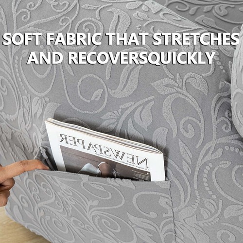 7-Pieces Stretch Sectional Sofa Slipcover Jacquard 5 Seat Recliner Couch Covers - Picture 39 of 41
