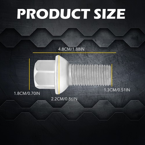 5PCS Wheel Lug Bolts Nuts For Mercedes Benz CLS350 CLS500 CLS63 E200 E280 E300 - Picture 5 of 12