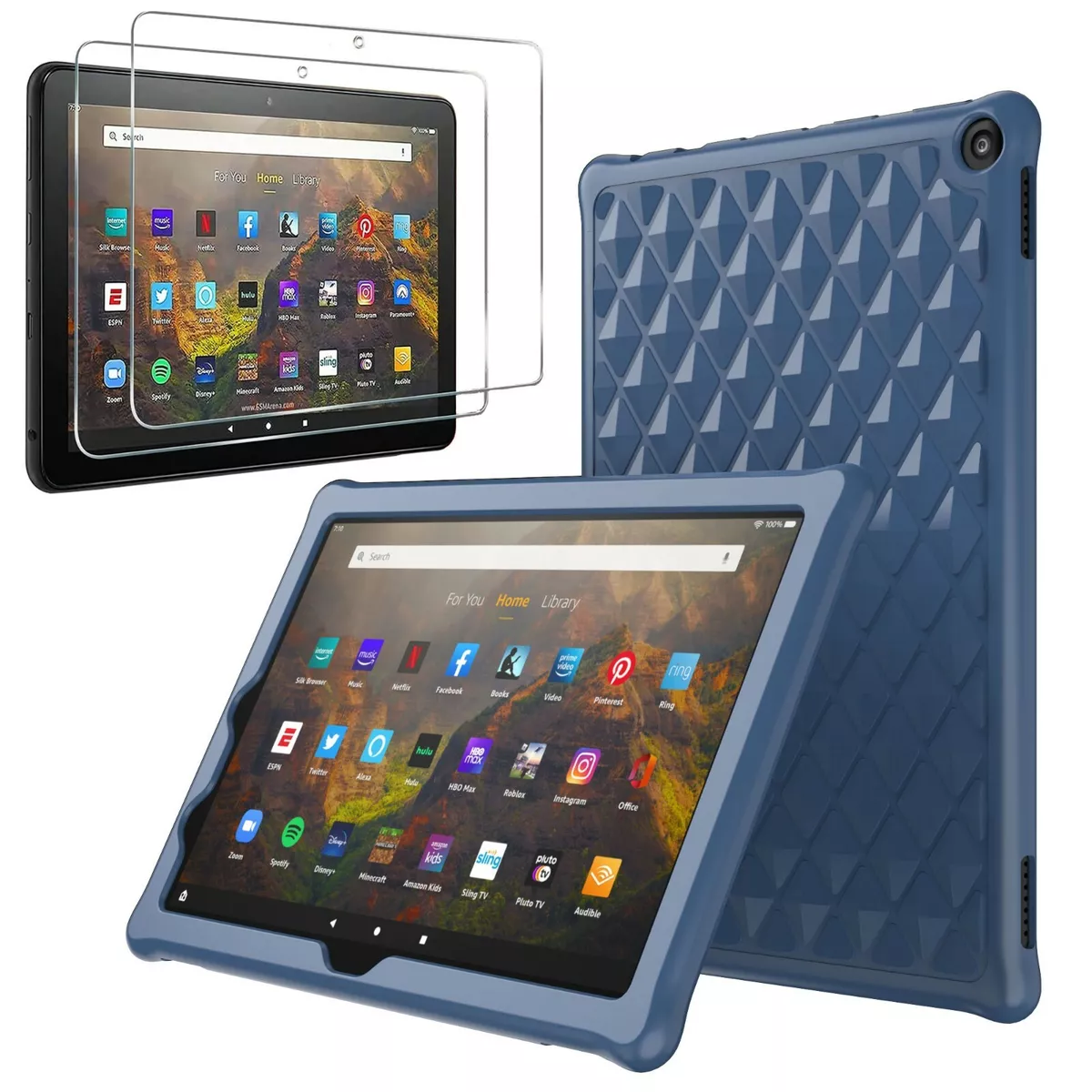 For All-New  Fire HD 10 10.1 Inch Tablet 11th Gen 2021 Case Silicone  Cover