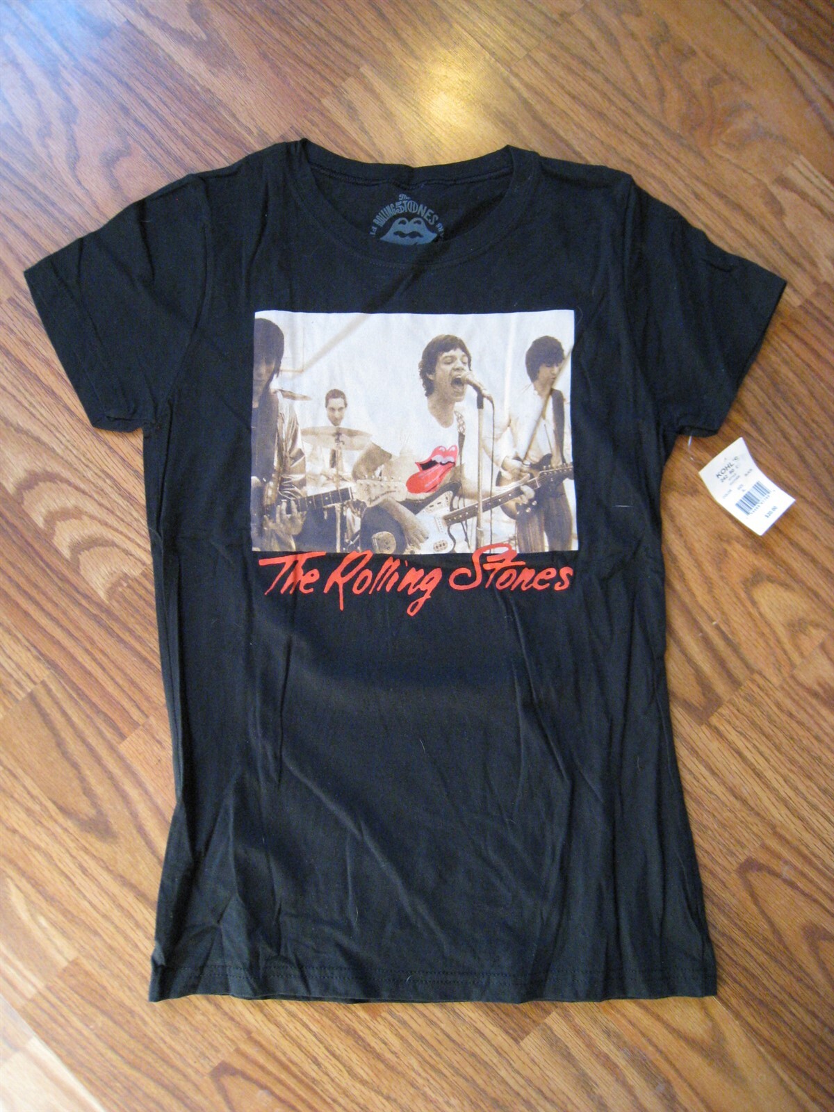 ALTRA Il Rolling Stones Maglietta Fascia Colpo Appendice Su T Camicia T Shirt Vintage