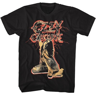OZZY OSBOURNE cd cvr Blizzard of Ozz RED LIGHTNING Official SHIRT LRG New madman