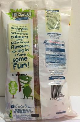 The Natural Confectionery Jelly Lollies Snakes -Jumbo