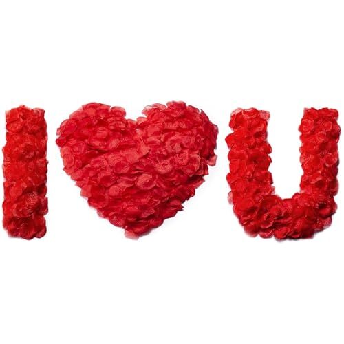  1200 PCS Artificial Silk Rose Petals Decoration for Romanti