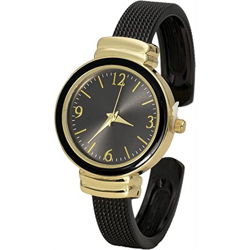 Blekon Women's Quartz Watch 30mm Case with Rough Textured Cuff Bangle - Picture 12 of 36