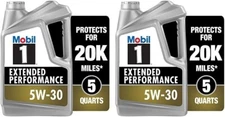Pack of 2, Mobil 1 Extended Performance Full Synthetic Motor Oil 5W-30, 5 Quart
