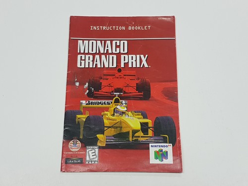 Monaco Grand Prix N64 Nintendo 64 Box & Manual Only *rental - Picture 17 of 24