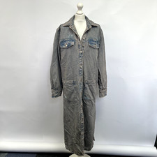 Free People Anna Lou Denim Duster Coat.  Blue.  Small.  Rrp £158