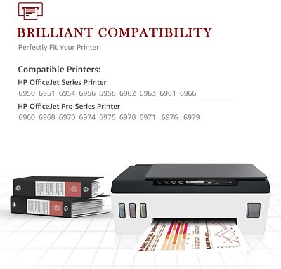 5 Cartucce Di Inchiostro 902 XL 902XL BCMY Per HP Officejet Pro 6958 - Foto 9