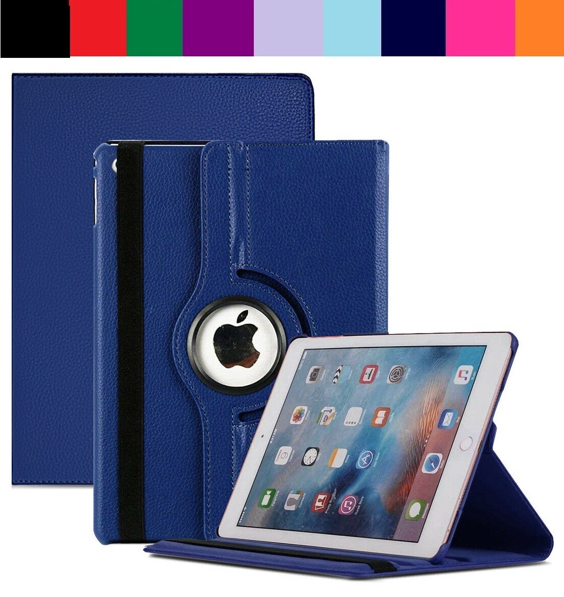 360 Rotating Case For iPad 5th 6th Generation Air2/Air Smart Leather  Cover