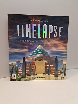 TIMELAPSE Ancient Civilizations The Link To Atlantis PC CD-ROM GTE Big Box Game