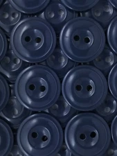 SIZE 30L -3/4"  TWO HOLE RIMMED BUTTON, SHINY FINISH, 1 GROSS, FREE SHIPPING USA