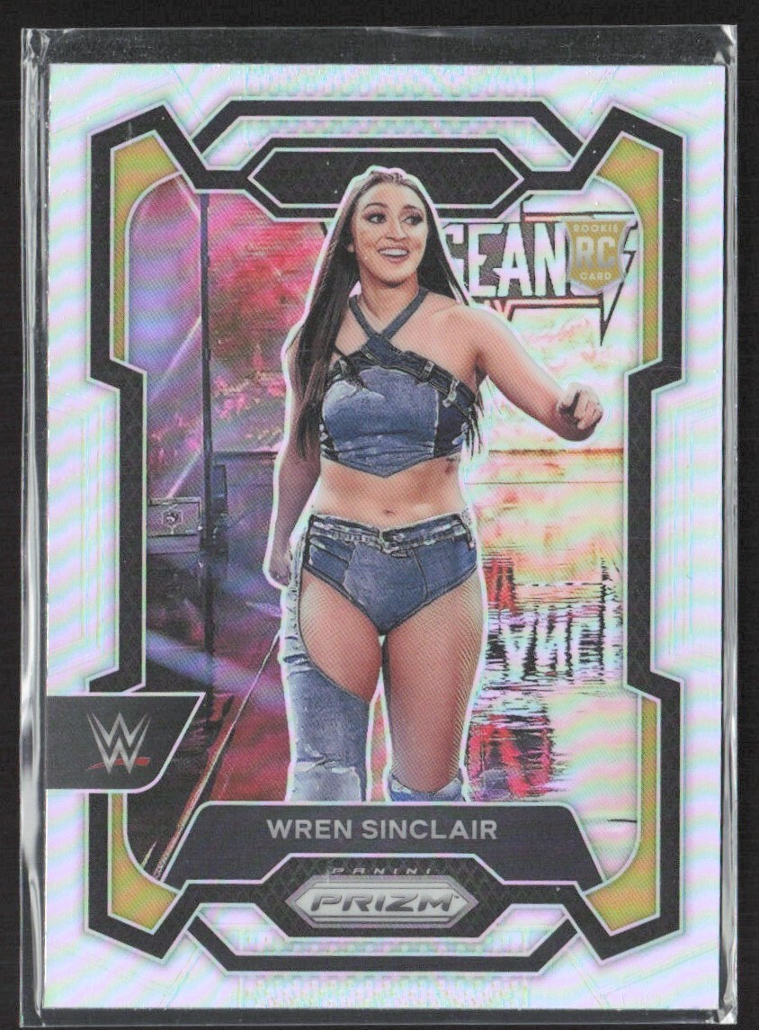 2024 PANINI PRIZM WWE SILVER PRIZM WREN SINCLAIR RC #195
