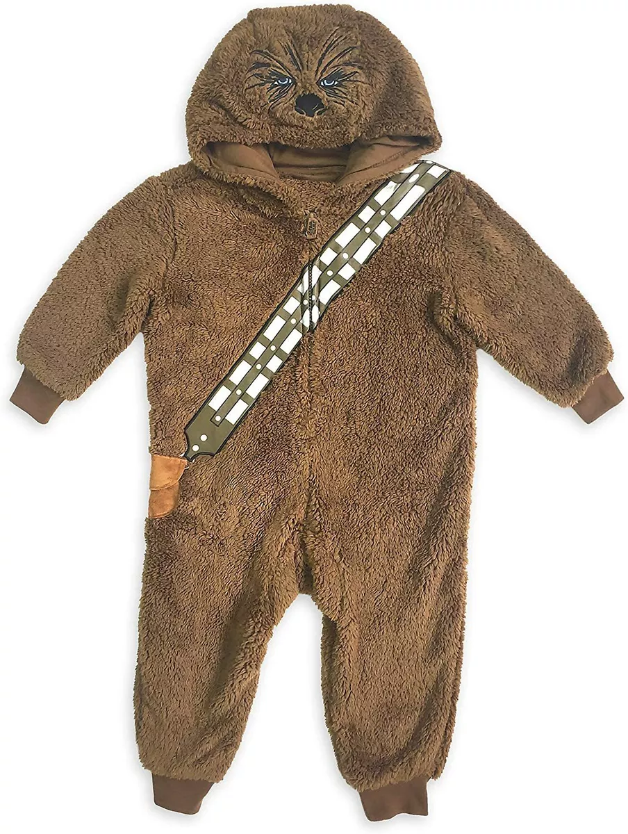 Disney Store Star Wars Chewbacca Costume Hooded Sleeper Pajama Boy