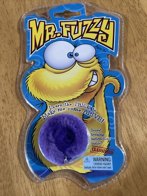 The Original ''Mr. Fuzzy'' Purple Magical Fuzzy Worm 2008 Tricks R Us NEW!