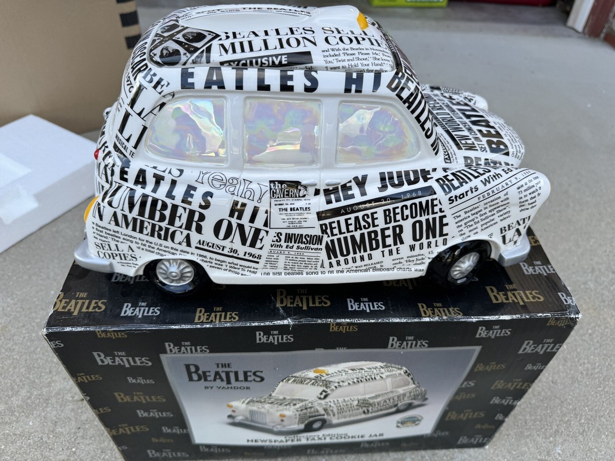 The Beatles Vandor Newspaper Taxi Cookie Jar #2024 Of 10,000