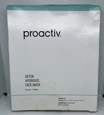 Proactiv Detox Hydrogel Face Mask Box of 3  Charcoal Moroccan Lava Clay
