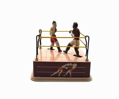 NIB Schylling Toys Slugger Champions Boxers Ring ~ Wind Up Tin Toy MS381 - Picture 2 of 6