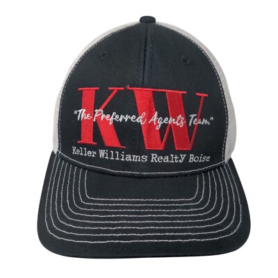 Keller Williams Realty Boise Snapback Mesh Back Trucker Hat Black One Size