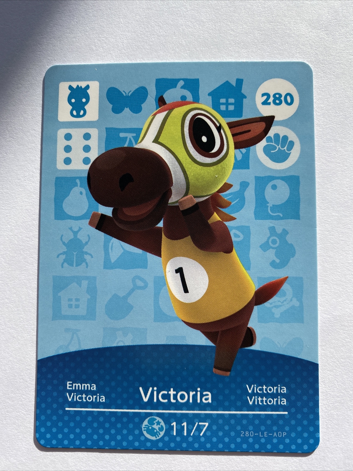 VICTORIA Animal Crossing Amiibo Card 280 Authentic ACNH eBay