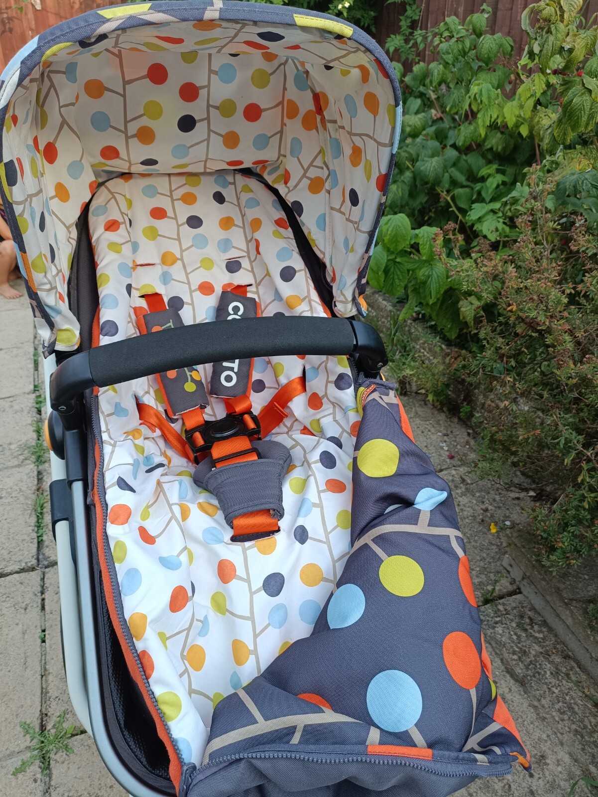 Cosatto Giggle 3 in 1 Travel System Single Seat Stroller Cot Car Seat