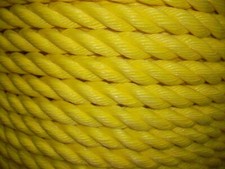 1" Diameter Yellow Poly Polypropylene Rope Boat Dock Work Tree  Pick Your Length