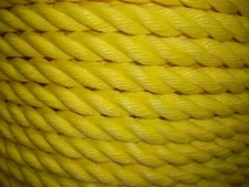 1" Diameter Yellow Poly Polypropylene Rope Boat Dock Work Tree  Pick Your Length