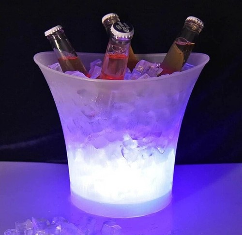 Secchiello Secchio Ghiaccio 7 Litri Luce LED RGB Bucket con Speaker Bluetooth - Foto 2 di 4