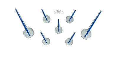 2002 Escalade Cluster Custom Blue Gauge Needle Set For GM Clusters ( 2003-2006) - Satin Hub, Direct Replacement, 5-Year Warranty Cadillac Escalade Gauge Pointers - Foto 7