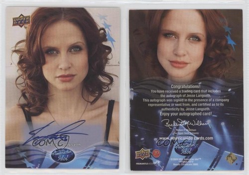 2009 Upper Deck American Idol Season 8 Auto Jesse Langseth Auto 4at - 第 3/3 張圖片