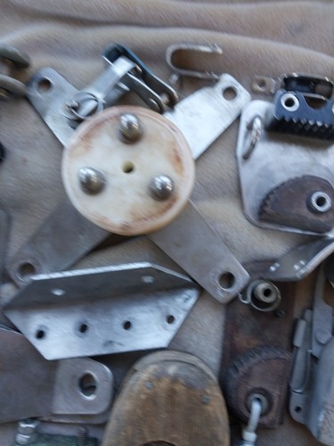 Lot SAILBOAT RIGGING HARDWARE, STAINLESS STEEL,BRASS,WOOD - Picture 4 of 24