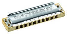 Hohner Harmonicas Marine Band Crossover, Key of C, Stainless Steel, Bamboo
