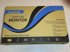 Gawfolk 21.5” Super Monitor GF220C 1080p Computer Monitor New/Open Box