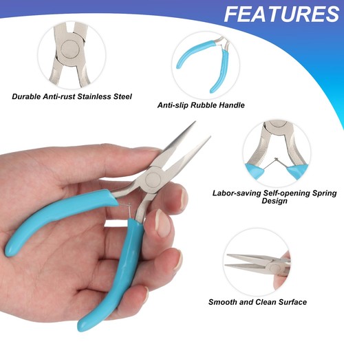 Nadelnasenzange, Nadel-/Kettennasenzange zur Schmuckherstellung, Nadelnase - Bild 4 von 7