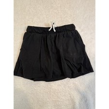 Cat  Jack Girls Black Skort Size S 6/7 Elastic Waist Jersey Knit Active Skirt