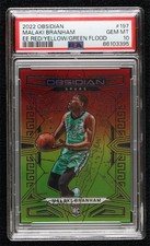 2022 Obsidian Electric Etch Red Yellow & Green Flood 39/75 Malaki Branham 18fx