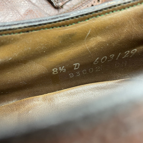 Vintage Florsheim Imperial Schuhe Herren 8,5 D 5 Nagel V Stollen LongWing Braun 93602 - Bild 6 von 11