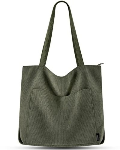 Robuste Cord-Tasche | 45x40cm | Magnetverschluss - Bild 2 von 7
