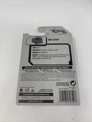 Hot Wheels Fire-Eater 46/190 - Treasure Hunt - 2009 Mainline A - Picture 8 of 9