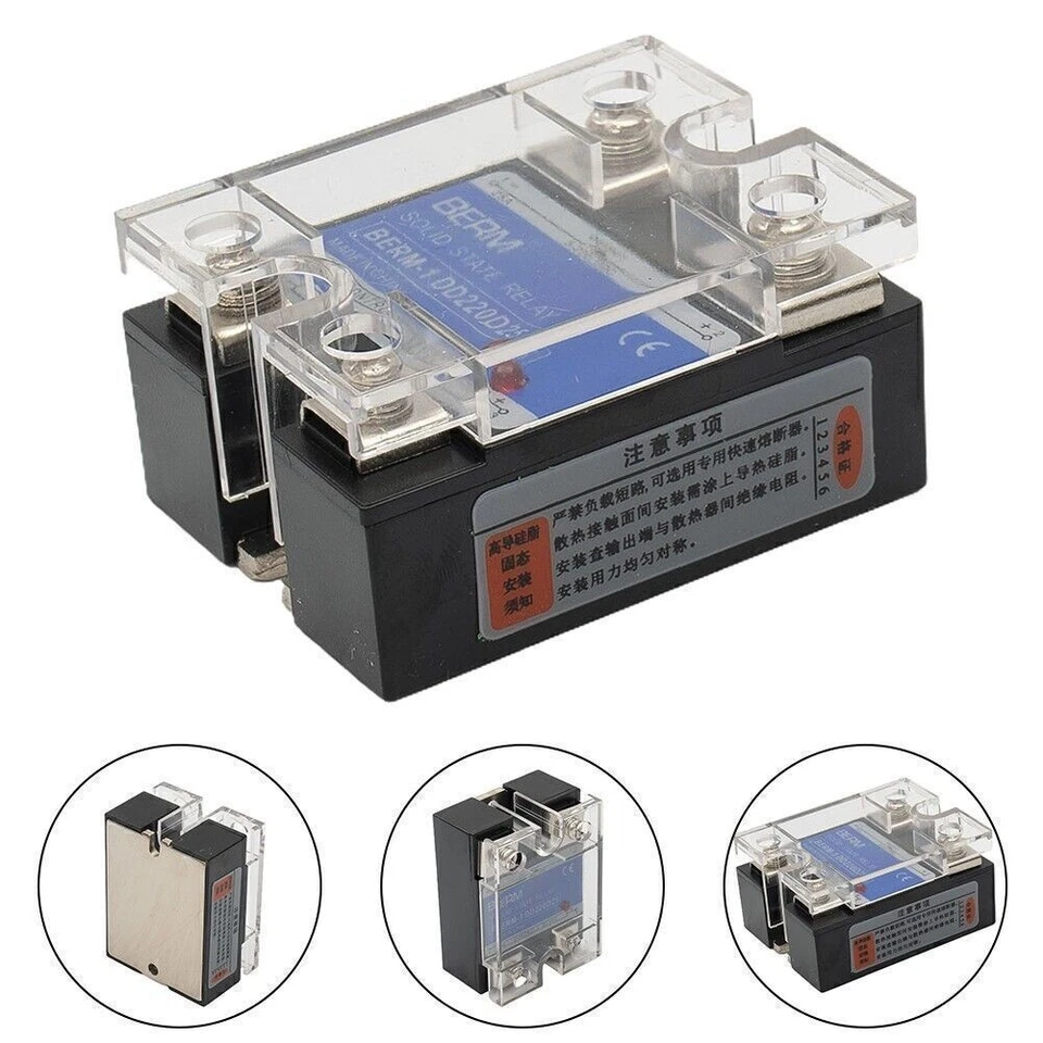 25A Solid State Relay SSR DC-DC Input 3-32V DC Load 5-220V DC DD220D25 - Neu - Bild 2 von 4