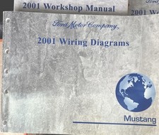 2001 Ford Mustang Factory Shop Service Repair Manual Wiring Diagram Set Skua14