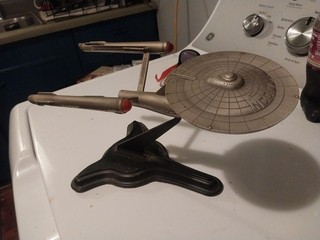 Franklin Mint Star Trek Starship Enterprise NCC 1701 Pewter Ship