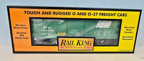MTH Rail King Train Penn Central Rounded Roof Box Car 30-7472 | Zustand: New