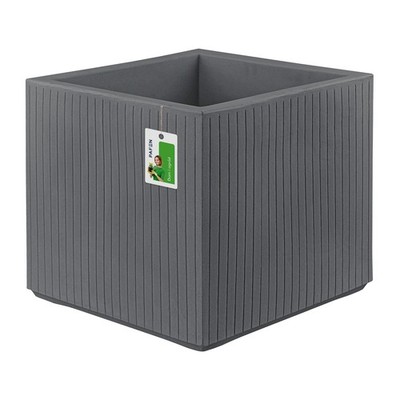 Ethik premium Blumentopf Coro SQUARE 48x48x44 cm ''Keramik-optik'' graphite