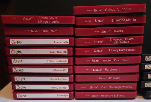 Riesiges Set Sizzix rot Stanzformen Provo Craft Quikutz - Bild 5 von 14