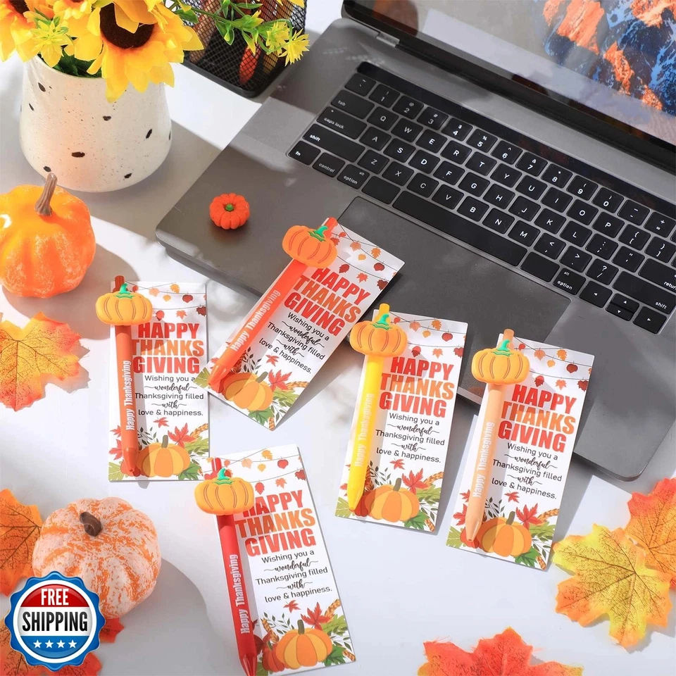 Sayglossy Juego de 50 Regalos de Acción de Gracias Plumas de Otoño a Granel Regalo de Agradecimiento Gracias Foto 2 de 4