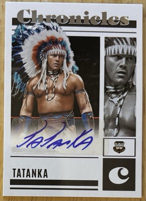 2023 Panini Chronicles WWE Tatanka Autograph Auto  CS-TTK