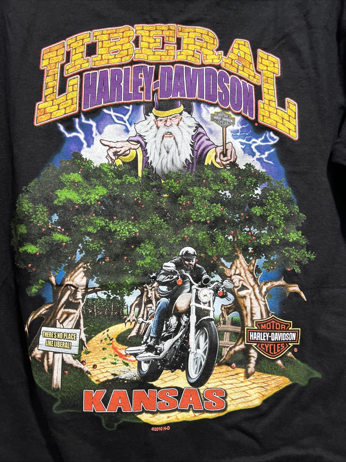 Harley Davidson T Shirt Small NWT I got Mine Liberal KS Wizard of
