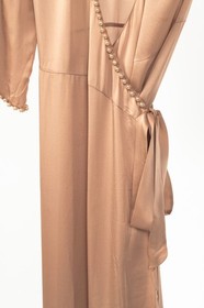 Agent Provocateur Francis Nude Faux Pearl Embellished Silk Satin Gown, Size US S