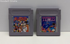 Nintendo Gameboy Puzzle Game Lot - Dr. Mario & Tetris - Cartridge Only - Tested
