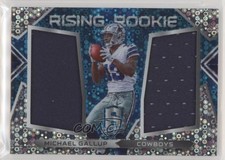 2018 Spectra Rising Rookie Materials Neon Blue Prizm 19/99 Michael Gallup 0c6